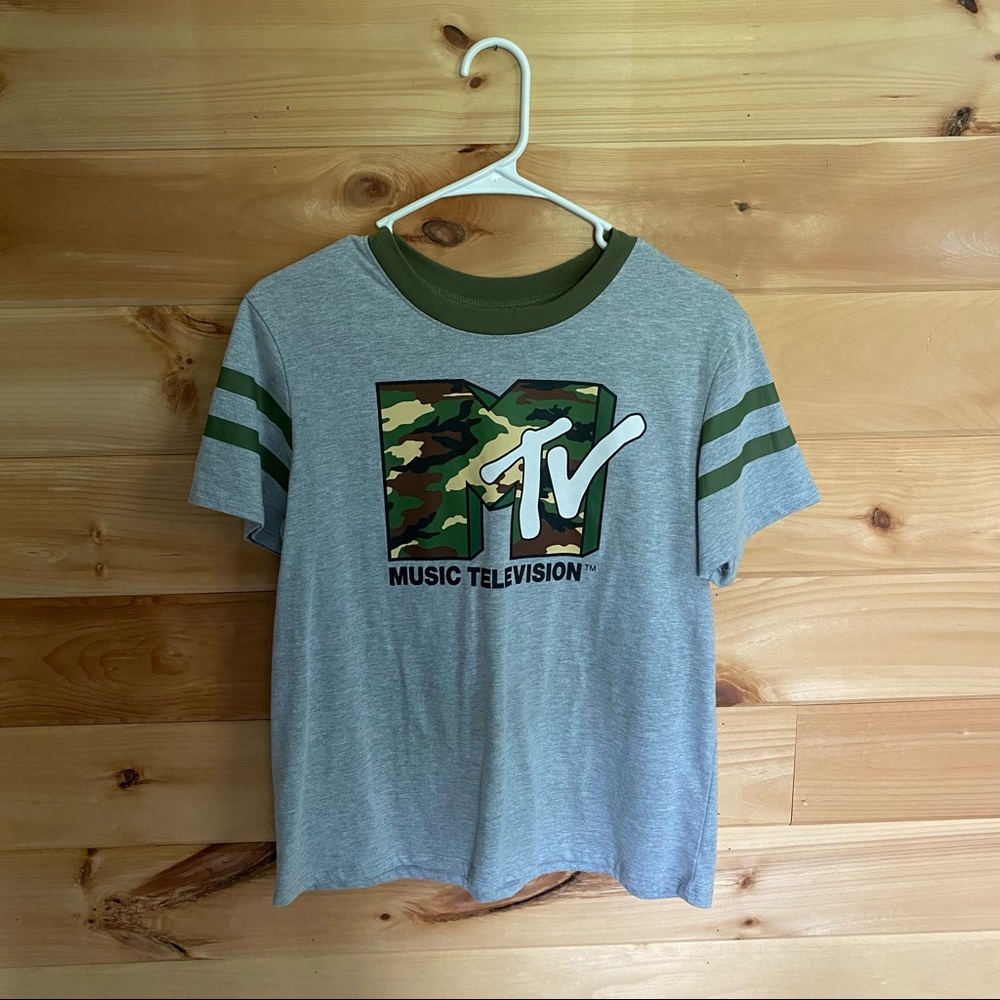 mtv camo short sleeve t-shirt